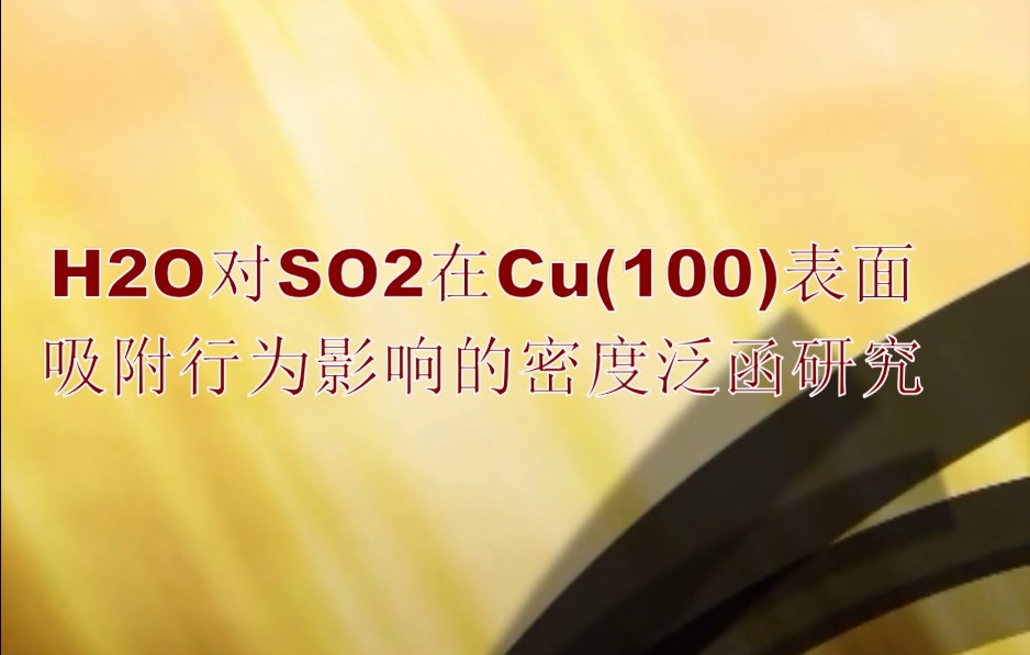 H2O对SO2在Cu(100)表面吸附行为的影响
