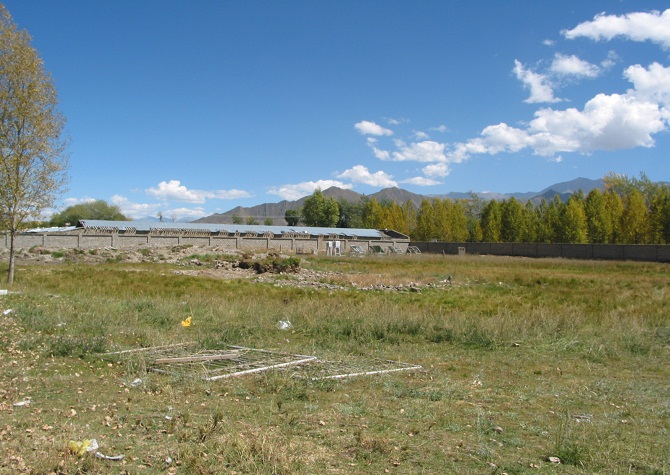拉萨土壤站地磁台埋片点全貌